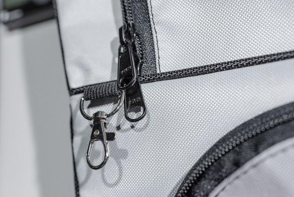 VanEquip Fensterpacktasche mit Paneel hellgrau für Mercedes V-Klasse/Vito (ab 2014), Fahrerseite L2